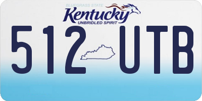 KY license plate 512UTB