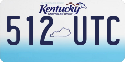 KY license plate 512UTC