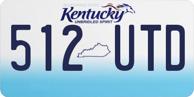 KY license plate 512UTD