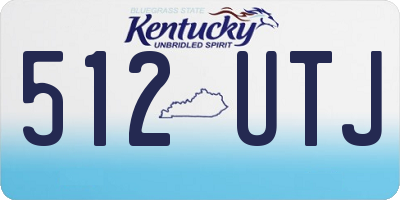 KY license plate 512UTJ