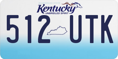 KY license plate 512UTK
