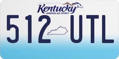 KY license plate 512UTL