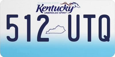 KY license plate 512UTQ