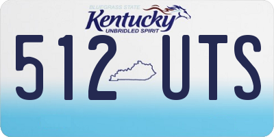 KY license plate 512UTS