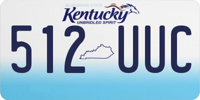 KY license plate 512UUC