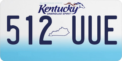 KY license plate 512UUE