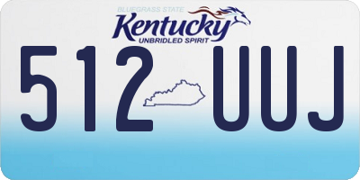 KY license plate 512UUJ