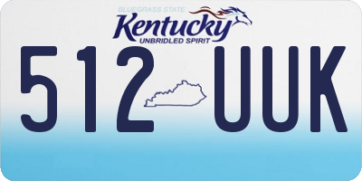 KY license plate 512UUK