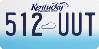 KY license plate 512UUT