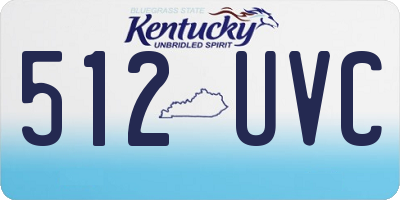 KY license plate 512UVC