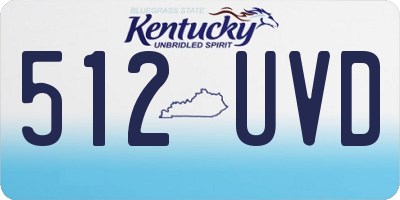 KY license plate 512UVD