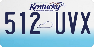 KY license plate 512UVX
