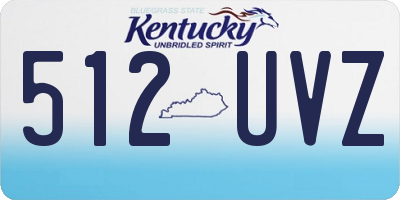 KY license plate 512UVZ