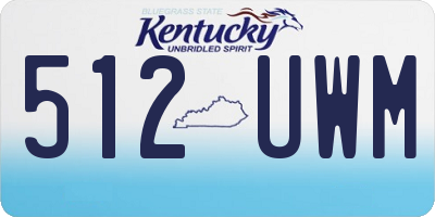 KY license plate 512UWM