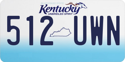 KY license plate 512UWN