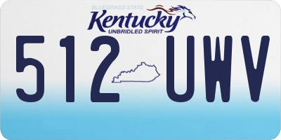 KY license plate 512UWV