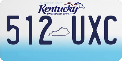 KY license plate 512UXC