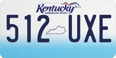 KY license plate 512UXE