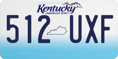 KY license plate 512UXF