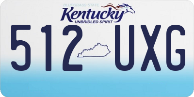 KY license plate 512UXG