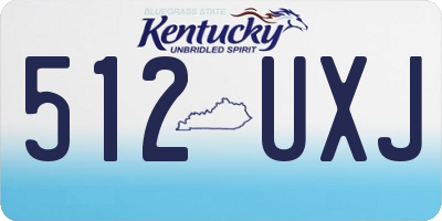 KY license plate 512UXJ