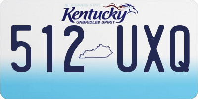 KY license plate 512UXQ