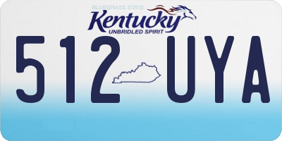 KY license plate 512UYA