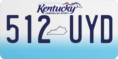 KY license plate 512UYD