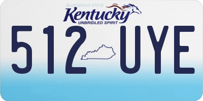 KY license plate 512UYE