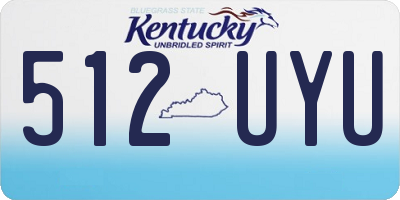KY license plate 512UYU