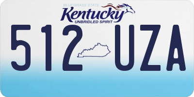 KY license plate 512UZA