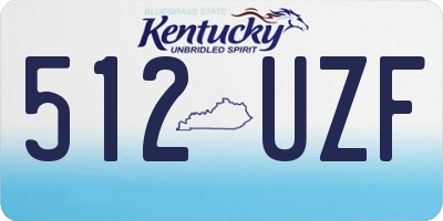 KY license plate 512UZF