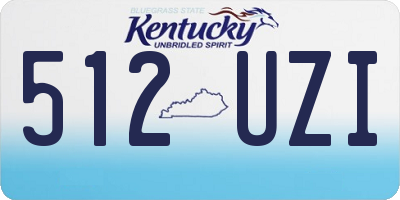 KY license plate 512UZI