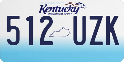 KY license plate 512UZK