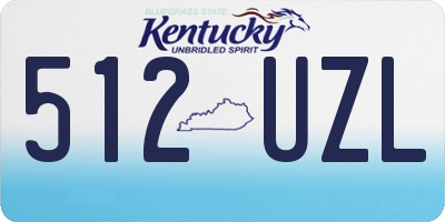 KY license plate 512UZL