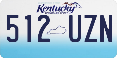 KY license plate 512UZN