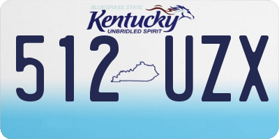KY license plate 512UZX
