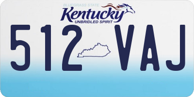 KY license plate 512VAJ