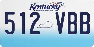 KY license plate 512VBB