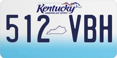 KY license plate 512VBH