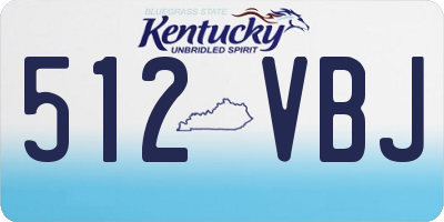 KY license plate 512VBJ
