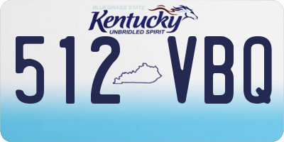 KY license plate 512VBQ