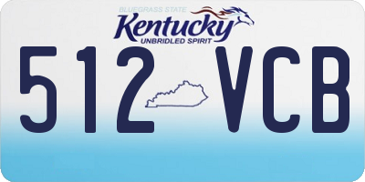 KY license plate 512VCB