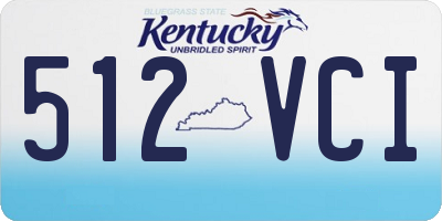 KY license plate 512VCI