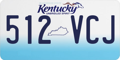 KY license plate 512VCJ