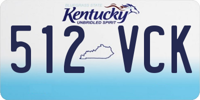 KY license plate 512VCK