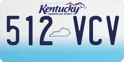 KY license plate 512VCV