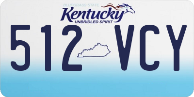 KY license plate 512VCY