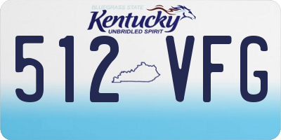 KY license plate 512VFG