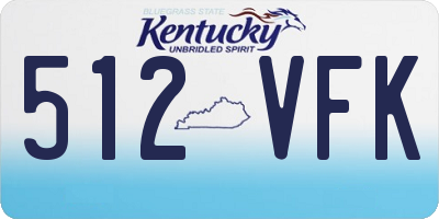 KY license plate 512VFK